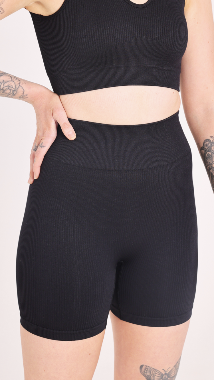 Ribbed Seamless Cycling Shorts